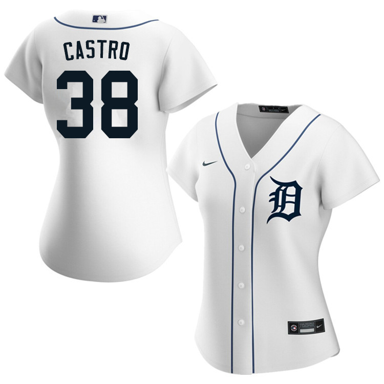 Nike Women #38 Anthony Castro Detroit Tigers Baseball Jerseys Sale-White